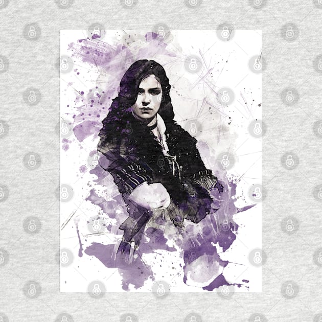 Yennefer from Witcher painting by Stylizing4You